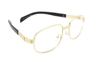 Gold Metal Oval Rectangle Gold Frame Hommes Lunettes Pour femmes Lunettes Clear Lens Fashion Glasses vintage Gafas UV400 Protection Reto Shades