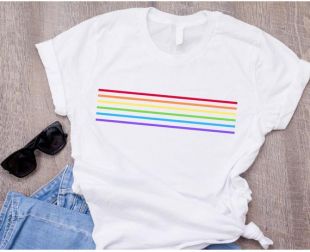 T-shirt Rainbow, T-shirt Gay Flag, Chemise Gay Pride, Gay Pride Tee, LGBT, chemise LGBT, T-shirt gay lesbien, cadeau lesbien, chemise arc-en-ciel, gay