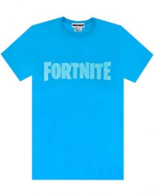 fortnite - Fortnite Logo Boys Blue T-Shirt Battle Royale Kids Tee