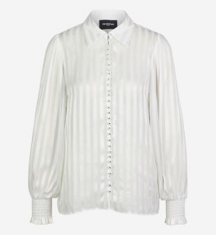 Chemise droite fluide rayée