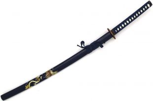 Snake Eye Tactical Two Tone Gold Dragon Designed Samurai Katana Sword (BLD)