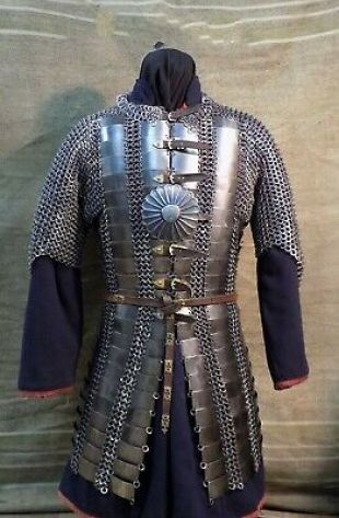 Medieval Full Body Plate Armour Chainmail Armor Lamellar Armor   | eBay