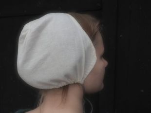 Casquette en lin blanc cousue, coif, XVIe-XVIIe siècle, pour reconstitution historique, théâtre