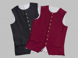 Gilet en laine guerre révolutionnaire w / poches de travail