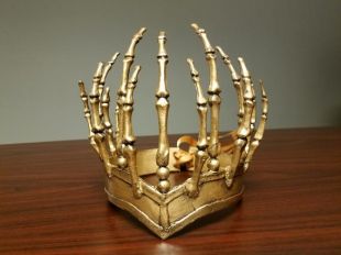 Queen of Hell Crown inspiré par CAoS, Gold Bone Headpeice