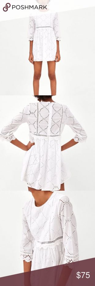 white jumpsuit dress with cutwork embroidery
