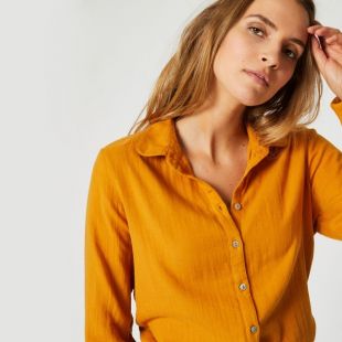 Chemise manches longues en coton BIO