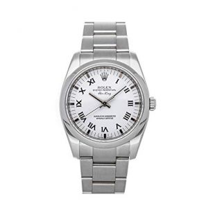 Air-King Automatic White Dial Watch 114200 WHT ROM OYS (Pre-Owned)