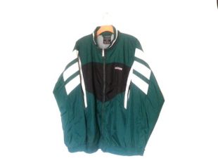 90s Windbreaker Green Color Block Jacket