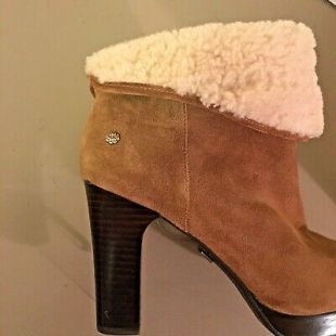 UGG 9 Australie Talons Hauts Dandylion Chestnut Brown Shearling Bottes/Chaussons  | eBay