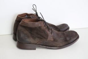 Brown Suede Boots HUDSON Homme Brun Foncé Nubuck Boot Qualité Hommes Chukka Bottes en cuir Brown Casual Lace up Taille 42 EU, 8 Royaume-Uni