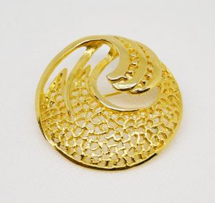 broche en or, broche en or, broche vintage, cadeau pour femmes, épingle d’or, broche vintage, broche fleur, cadeau pour femmes, année 80, broche
