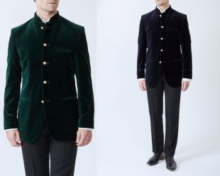 Custom Made Mens Green blazer de style militaire Slim Fit Dinner Tuxedo Veste