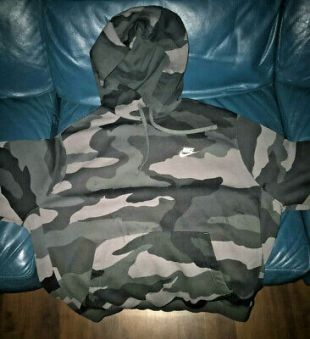 Nike Digital Camo Men's Hoodie sweatshirt size Large  | eBay