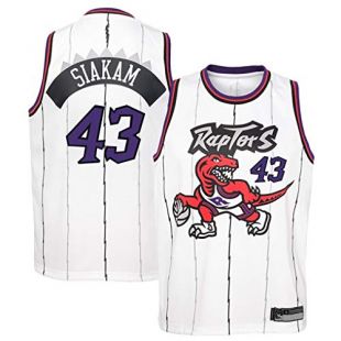 Basketball Jersey Raptors #43 Siakam Maillot de Basketball Homme Rétro Swingman Edition Jersey, Vêtements de Sport, T-Shirt sans Manches Unisexe