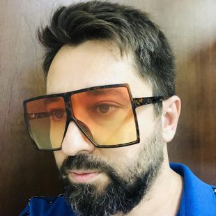 Mode 2019 Model Square Large XL New Style Big Frame Oversized Shades Celebrity Tortoise Frame Huge Orange Lens Women Women Sunglasses Betty