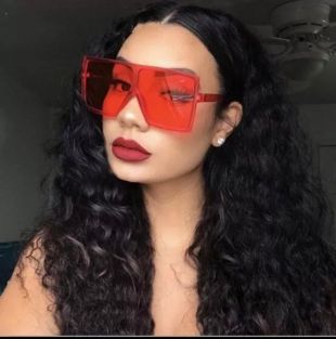 Lunettes de soleil surdimensionnées carrées