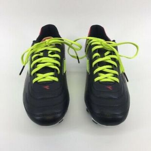 Diadora Mens Soccer Cleats Black Yellow Lace Up Low Top Sneakers 10 New  | eBay