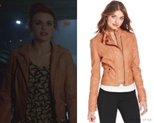 Brown Slimfit Moto Designer Leather Jacket for Womens