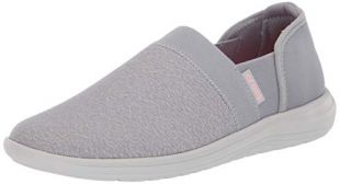 Crocs Women's Reviva Slip On Sneaker, Light Grey/Pearl White, 11 M US