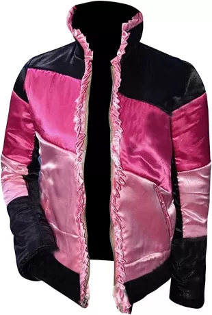 Pink Satin Jacket - Ester Exposito Casual Club Outerwear