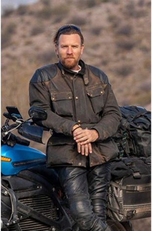 Long Way Up Ewan McGregor Leather Jacket - Biker Jacket - Movies Jacket