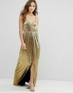 Gold Maxi Cami Dress