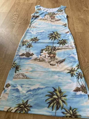 Hawaiian Island Handmade Dress Friends Rachel Green Clothes