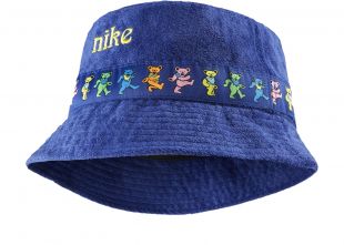 Nike x Grateful Dead Bucket Hat Blue on the account Instagram of  @stockxstreetwear