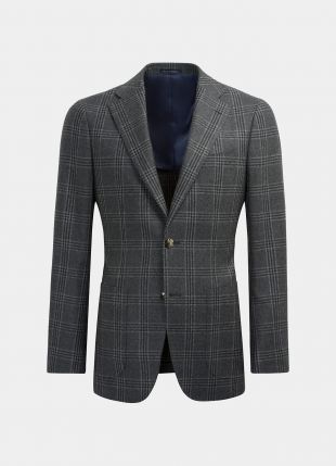 suitsupply - Veste Havana grise à carreaux | Pure laine Single Breasted ...