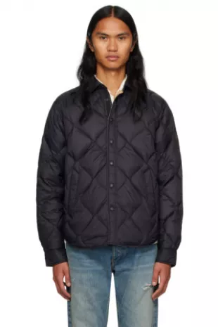 Blouson Dane noir rembourré en duvet