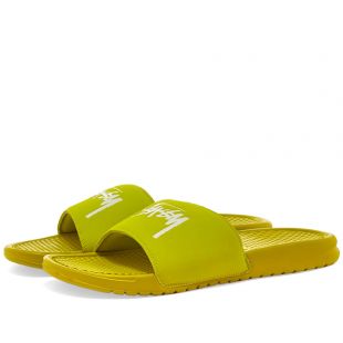 Nike x Stussy Benassi Slide worn by Miles Chamley-Watson on the Instagram  account @fencer | Spotern