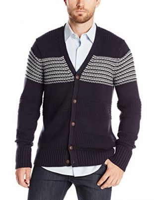 Nautica - Nautica Men's Mix-Stitch Cardigan Sweater