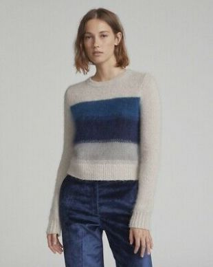 Rag & Bone HOLLAND Ombre Stripe Sweater En Ivoire/Bleu Taille XXS 350 $  | eBay