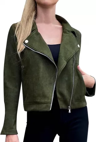 Blouson Court vert
