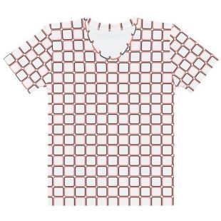 Red and Black Chess Board Women's T-shirt