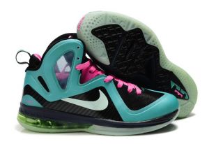 Nike Cheap Nike Lebron 9 P.S. Elite Green Black Pink Basketball Shoes Cheap Lebron Shoes