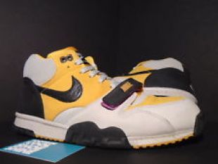 2007 Nike Air TRAINER 1 TECH PACK GRANITE GREY BLACK GOLD LEAF PINK YELLOW 10.5
