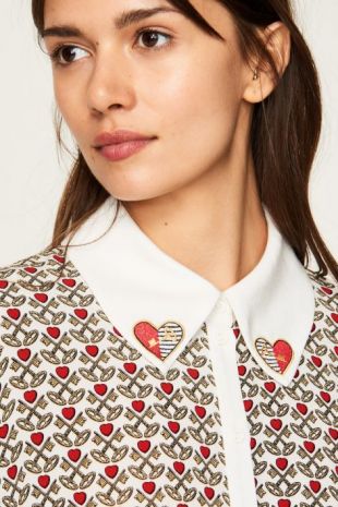 Chemise cœurs et clefs