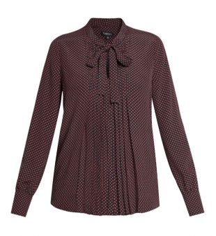 Blouse imprimée pois