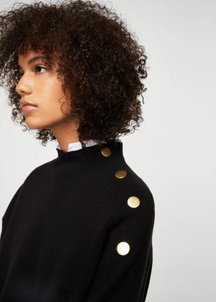 Pull boutons pression sur les côtés