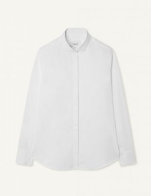 Chemise unie en coton