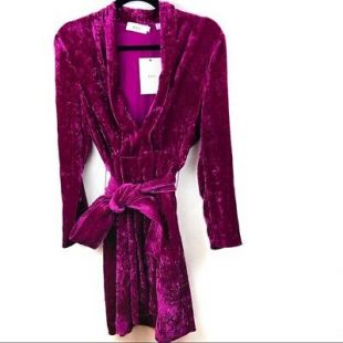 A.L.C. Kiera Velours Rose Ã  Ceinture Mini Robe Taille 4  | eBay