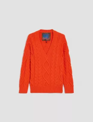 PULL À LOSANGES ET TORSADES PONY RIDE