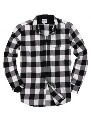 Urban Boundaries Long Sleeve Flannel Shirt W/Point Collar