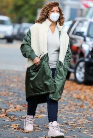 The Equalizer 2021 Robyn Mccall Green White Coat - CJ