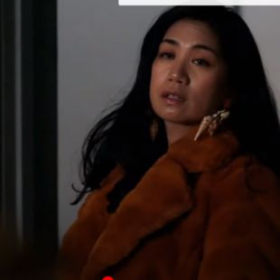 THE EQUALIZER Liza Lapira Fur Brown Coat - Customize Jacket