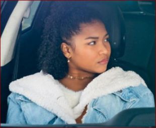 The Equalizer 2021 Laya DeLeon Hayes Fur Denim Jacket