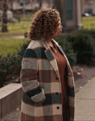 The Equalizer 2021 Queen Latifah Checked Coat