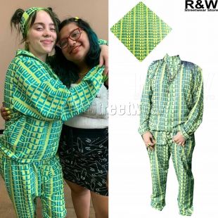 Billy Irish idol green hoodie girls pants cosplay streetwear bad guy new letter Same paragraph 2021|Hoodies & Sweatshirts|   - AliExpress